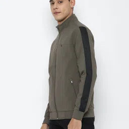 allen solly Zip-Front Bomber Jacket with Mock Collar image 2