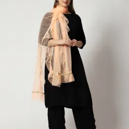 weavers villa Ruffle Net Dupatta image 2