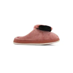 mijas Round-Toe Fur Slides with Applique Detail image 2