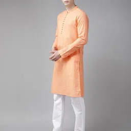 see designs Mandarin Collar Long Kurta image 2