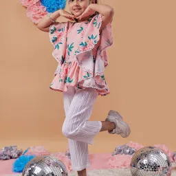 pspeaches Girls Floral Print Top & Pants Set image 2