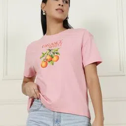 Shein Casual Chest Graphic Print Short Sleeve T-Shirt-picture-29