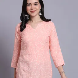 revangi Women Embroidered Straight Tunic image 1