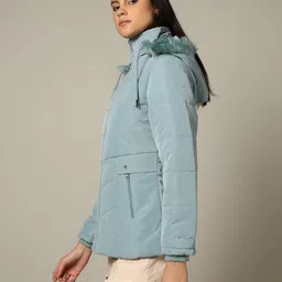 fort collins Women Quilted Regular Fit Parka Jacket image 2