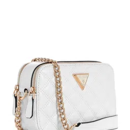 guess Quilted Sling Bag with Chain Strap image 2