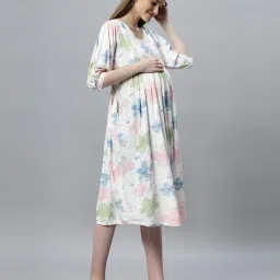 mamma's maternity Women Fit and Flare Maternity Dress image 2