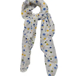 p-pracwal Women Pack of 2 Polka-Dot Scarfs with Stitched Detail image 2