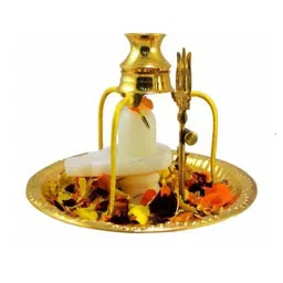 navyaksh Marble Shivling Kalash Idol Showpiece image 2