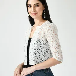 rayware Women Lace Front-Open Shrug image 2