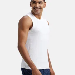 jockey 9930 Super Combed Cotton Rib Solid Round Neck Muscle Vest image 2