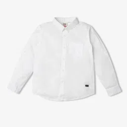 ed-a-mamma Boys Full Sleeves Solid Shirt & Waist Coat image 2