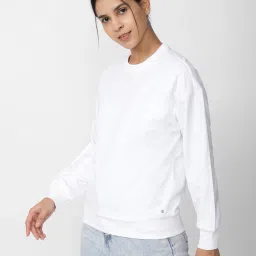 van heusen Women Regular Fit Round-Neck Sweatshirt image 2