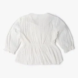 lee cooper Schiffli Embroidered Relaxed Fit Top image 2