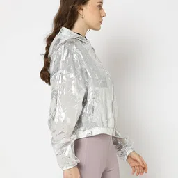 teamspirit Women Foil Print Relaxed Fit Jacket image 2
