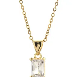 white lies Gold-Plated Necklace image 2