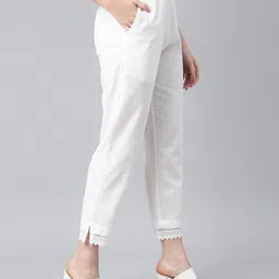piroh Solid Trousers with Mid Rise Waist image 2