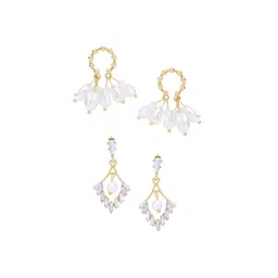 yellow chimes Gold-Plated Drop Earrings image 2