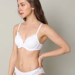 vero moda Lace Lightly-Padded T-Shirt Bra image 2