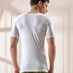 lux venus Pack of 9 Half Sleeves Vest image 2