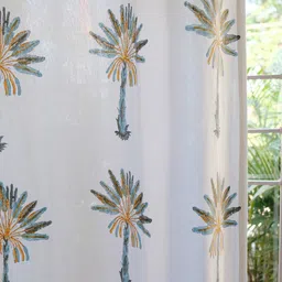 design gaatha home living Palm Tree Print Door Curtain image 2