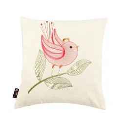 klotthe Pack of 5 Embroidered Square Cushion Covers 12"x 12" image 2