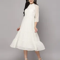 aayu-all about you Swiss Dot Tiered Dress image 2