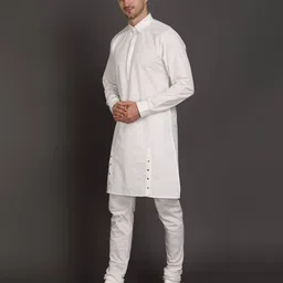 midav Pathani Kurta with Button Accent image 2