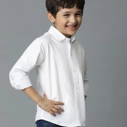 tales & stories Spread-Collar Shirt with Button-Down image 2