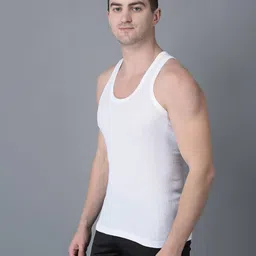 dollar Pack of 3 Men Solid Cotton Vest image 2