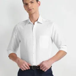 arrow Men Regular Fit Shirt with Patch Pocket image 2