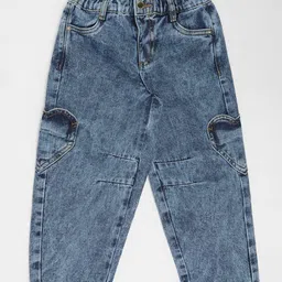 pantaloons junior Girls Mid Rise Mid Wash Straight Jeans image 2