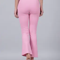 Shein Elasticated Drawstring Waist Bootcut Track Pants image 2