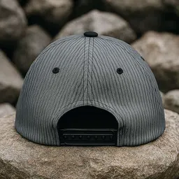 juxar Men Striped Leather Snapback Cap image 2