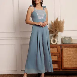 miss chase Square-Neck Embellished Jumpsuit image 2