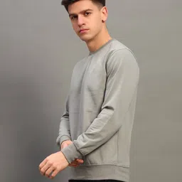 alpha tribe Men Regular Fit Sweatshirt image 2