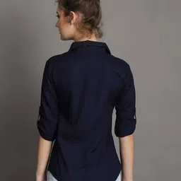 tandul x ag Women Regular Fit Cotton Shirt image 2