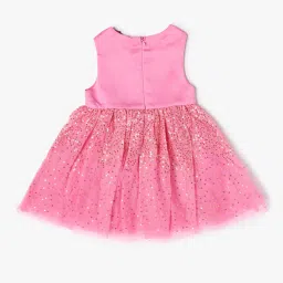 inf frendz Infant Girls Hello Kitty Embroidered Fit & Flare Dress image 2