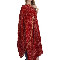 exotic india Women Tie & Dye Dupatta image 2