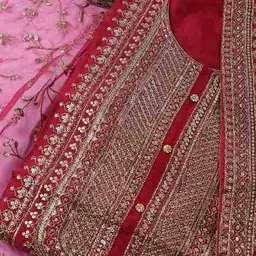 mbz.in by meena bazaar Women Embroidery Unstitched Dress Material image 2
