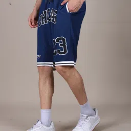 Shein Knee Length Typographic Print Track Shorts image 3