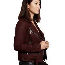 muteme Women Regular Fit Biker Jacket image 2