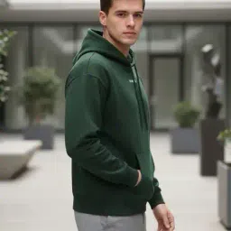 Shein Drop Shoulder Typographic Chest Print Hoodie image 2