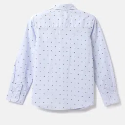united colors of benetton Geometric Print Shirt with Spread Collar image 2