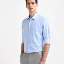 arrow Men Checked Slim Fit Shirt with Patch Pocket image 2