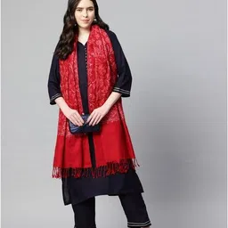 swi stylish Women Embroidery Floral Stole image 2