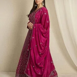 svaraa Women Embroidered Gown Dress image 2