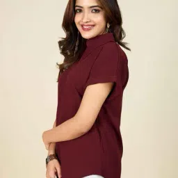 nyrika Women Regular Fit Top with Short Sleeves image 2