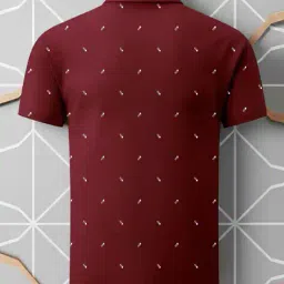 buda jeans co Men Micro Print Regular Fit Polo T-Shirt image 2