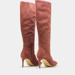 oroh Women Heeled Genuine Leather Boots with Side-Zip Closure  image 2