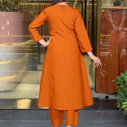 indie picks Embellished and Embroidery A-Line Kurta Set image 2